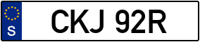 Trailer License Plate